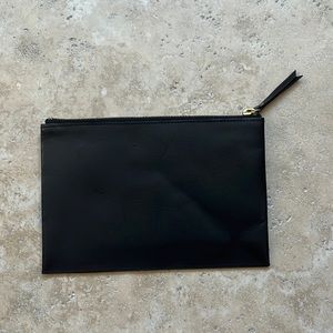 J Crew black Leather wallet bag